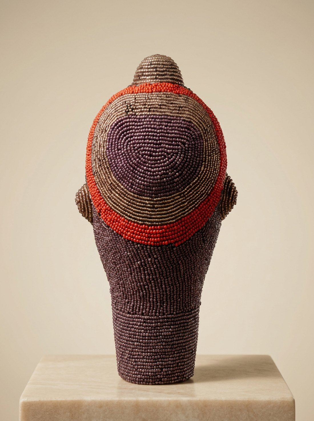 Anya, back view on stone plinth